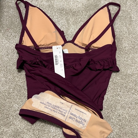 Jcrew berry colored swimsuit - Picture 3 of 3